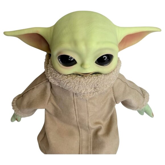 Star Wars Mandalorian The Child Baby Yoda Plush Toy Mattel With Sounds 12” Grogu - Picture 3 of 8
